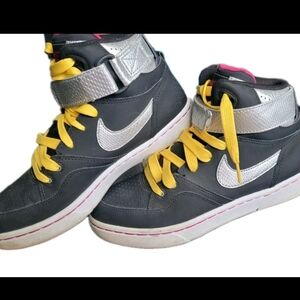 RARE 2012 Nike Dunk High Skinny Premium – Metallic Silver/Pink – Women's 7